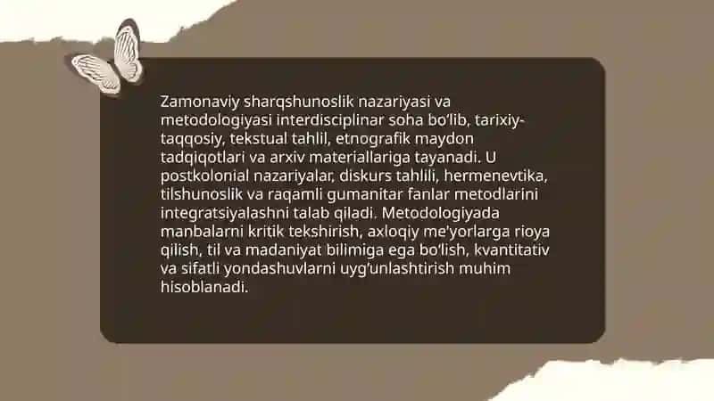Zamonaviy sharqshunoslik 3