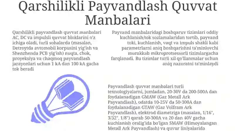 Qarshilikli Payvandlash Quvvat Manbalari 3