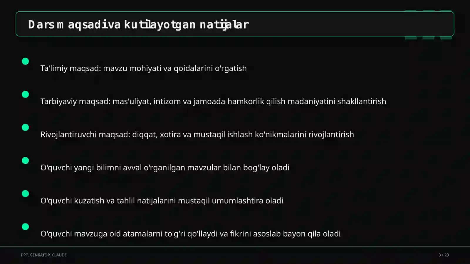 O'zbekiston aholisi va demografik jarayonlar (9-sinf) 3