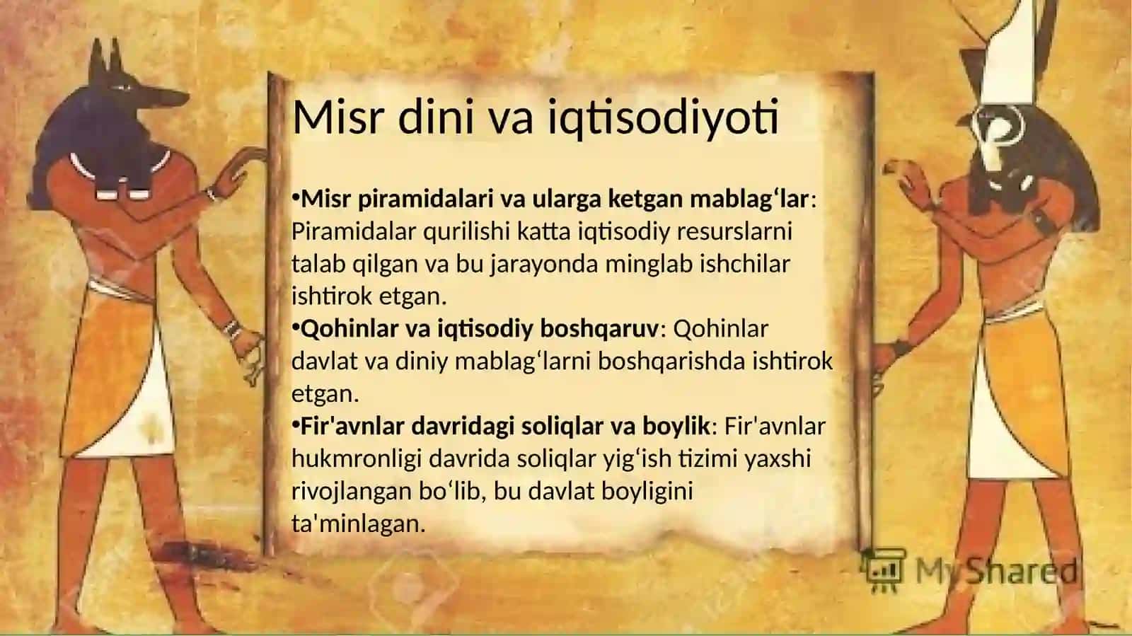 Qadimiydinlarning iqtisodiy jihatlari 3