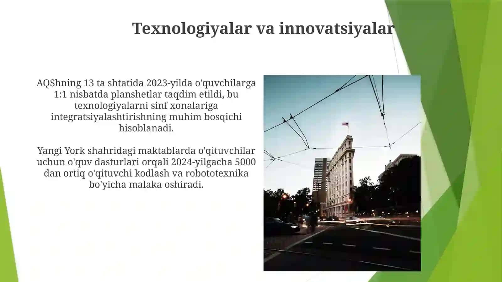 Amerika Qoʻshma Shtatlaridagi Boshlangʻich Taʼlim Tizimi 3