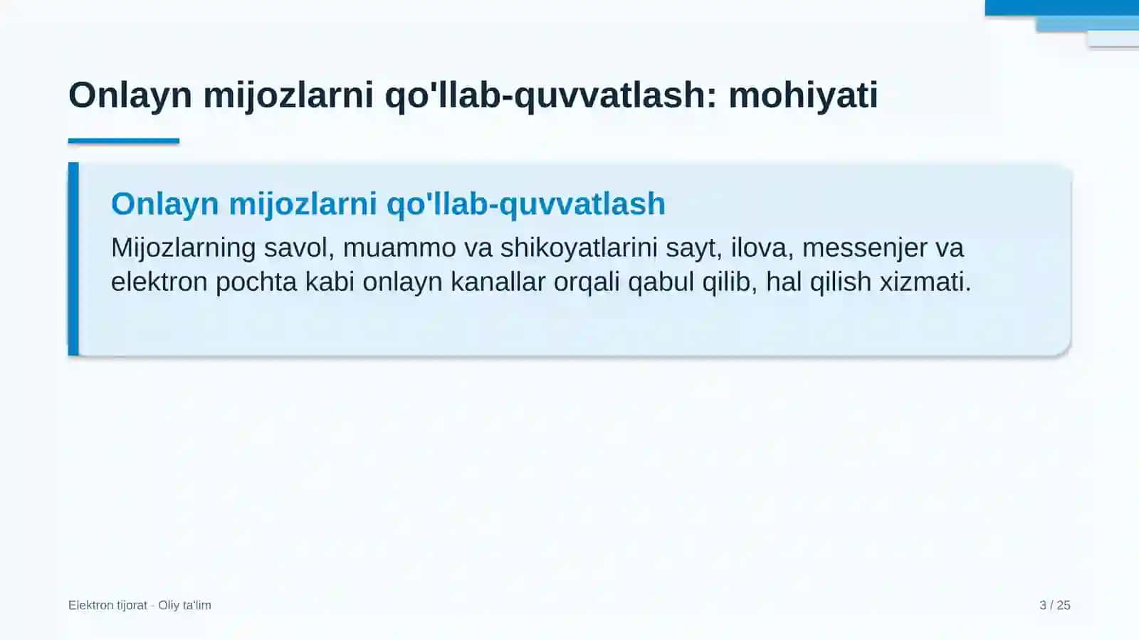 Kompyuter klublarida onlayn mijozlarni qo'llab-quvvatlash 3