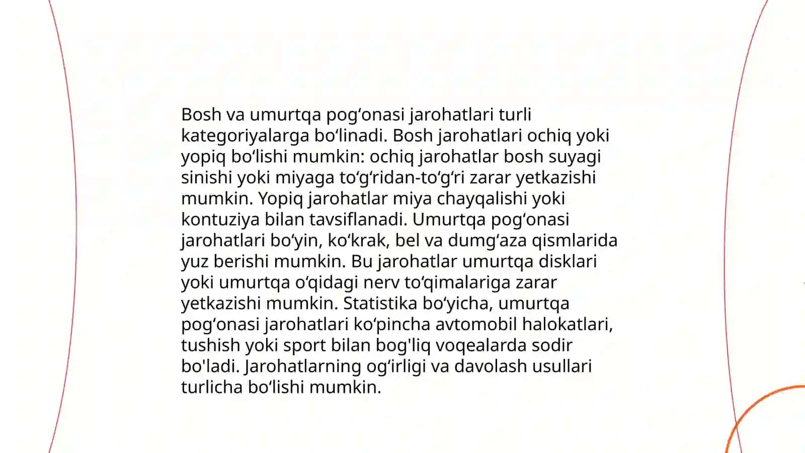 Bosh va umurtqa pogʻonasi qoʻshma jarohatlari 3