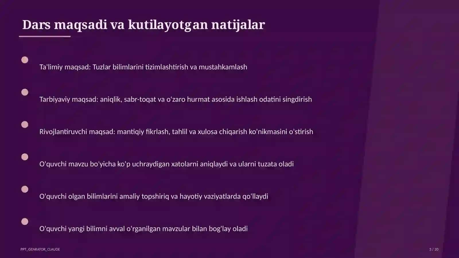 Tuzlar (8-sinf) 3