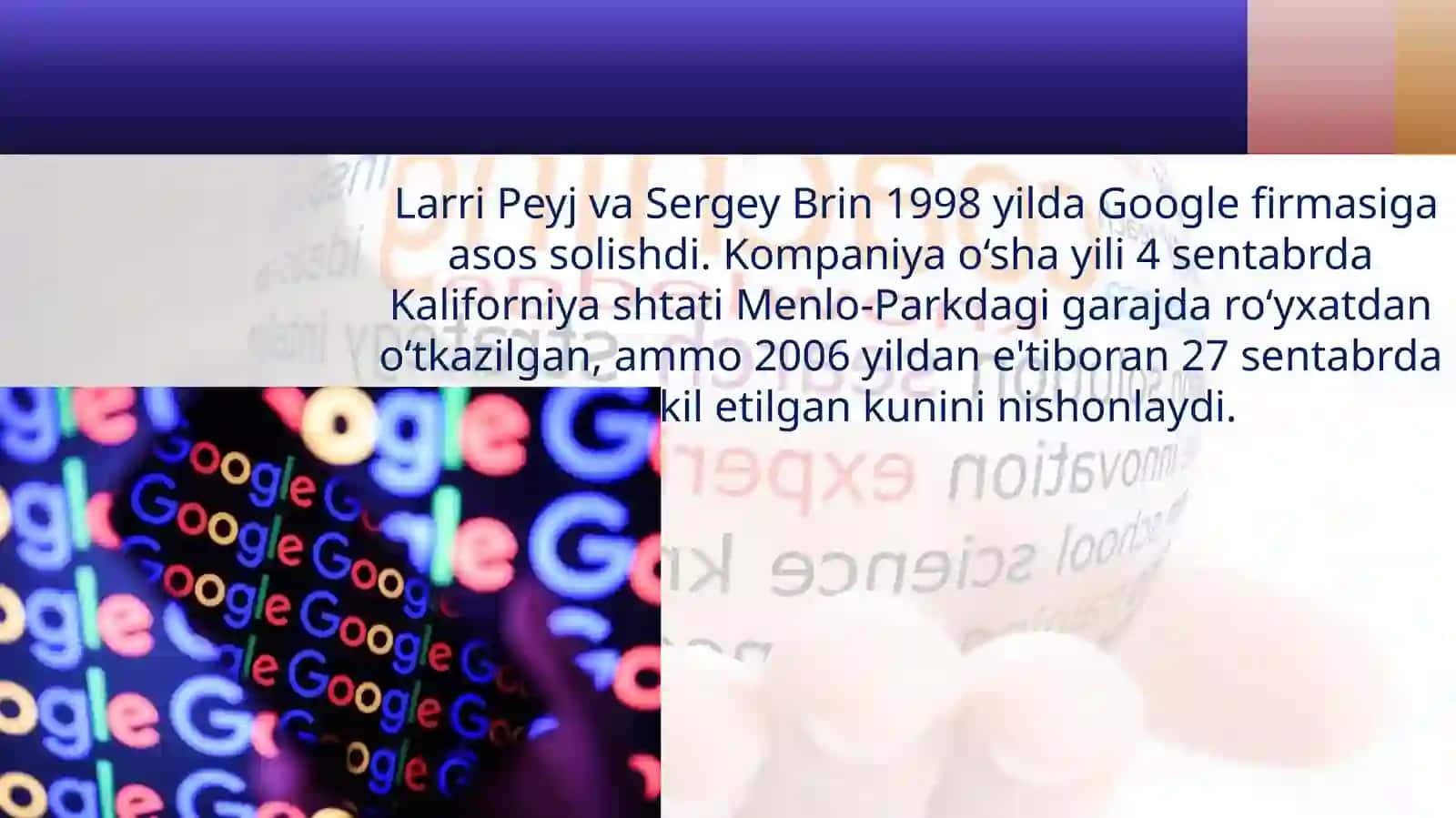 Google Kompaniyasi Tarixi 3