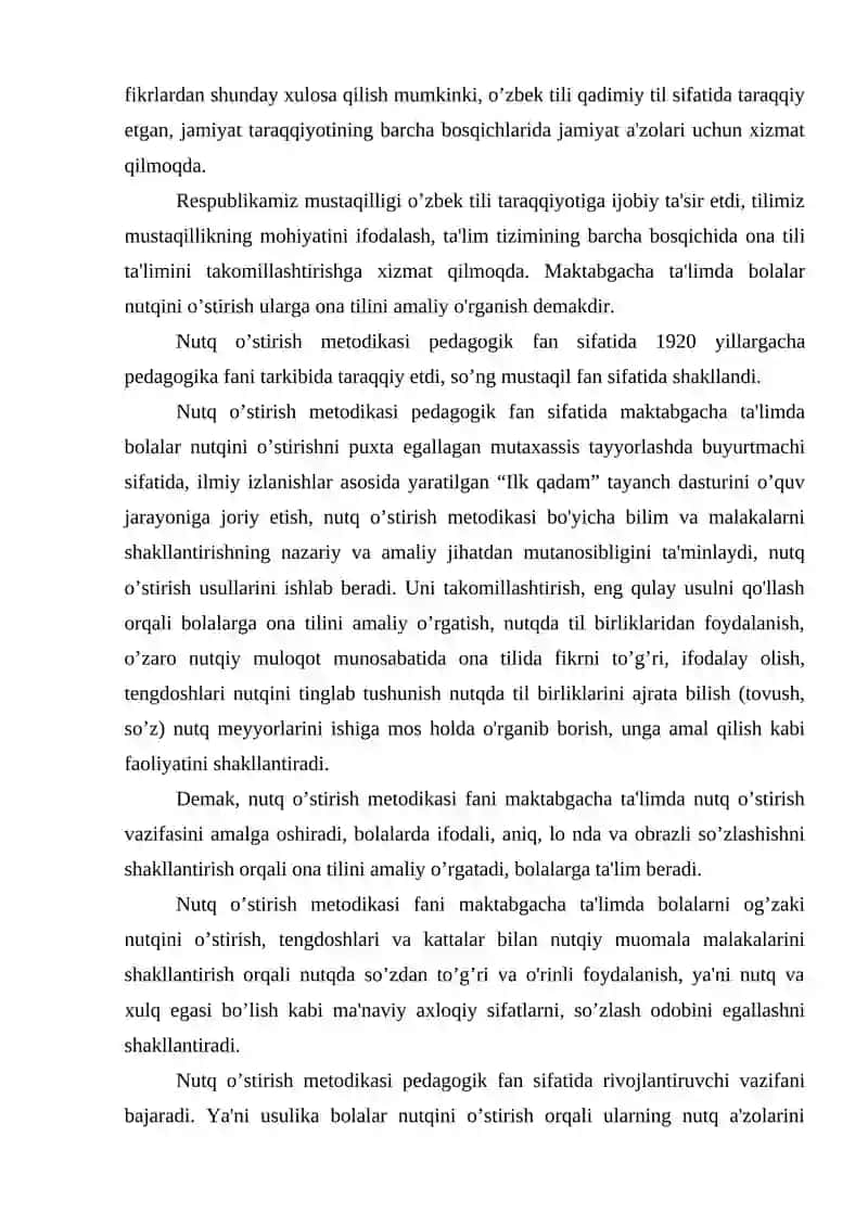 MAKTABGACHA YOSHDAGI BOLALARNI HAR TOMONLAMA TARBIYALASHDA ONA TILINING O’RNI 3