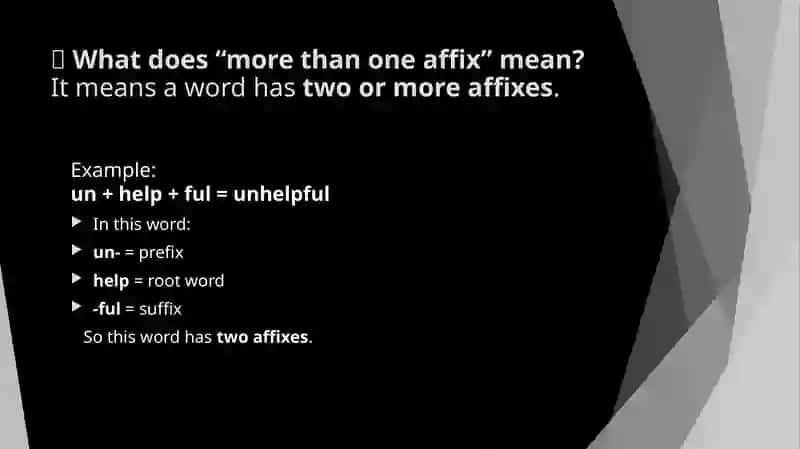 Mavzu:Words with more than one affix 3