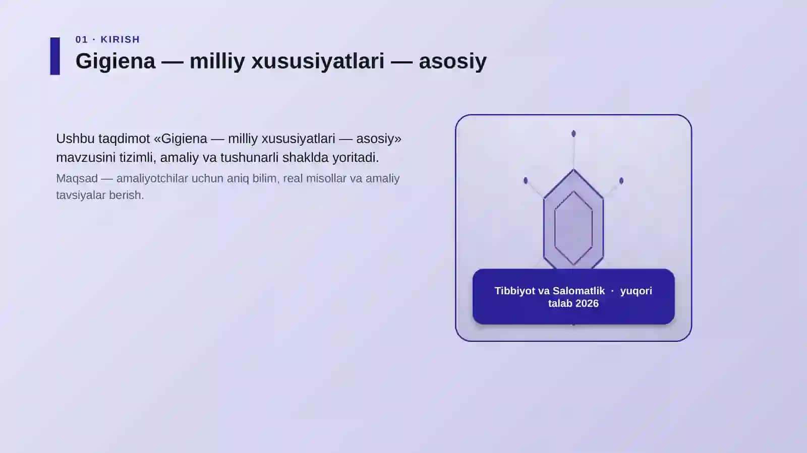 Gigiena — milliy xususiyatlari — asosiy 3