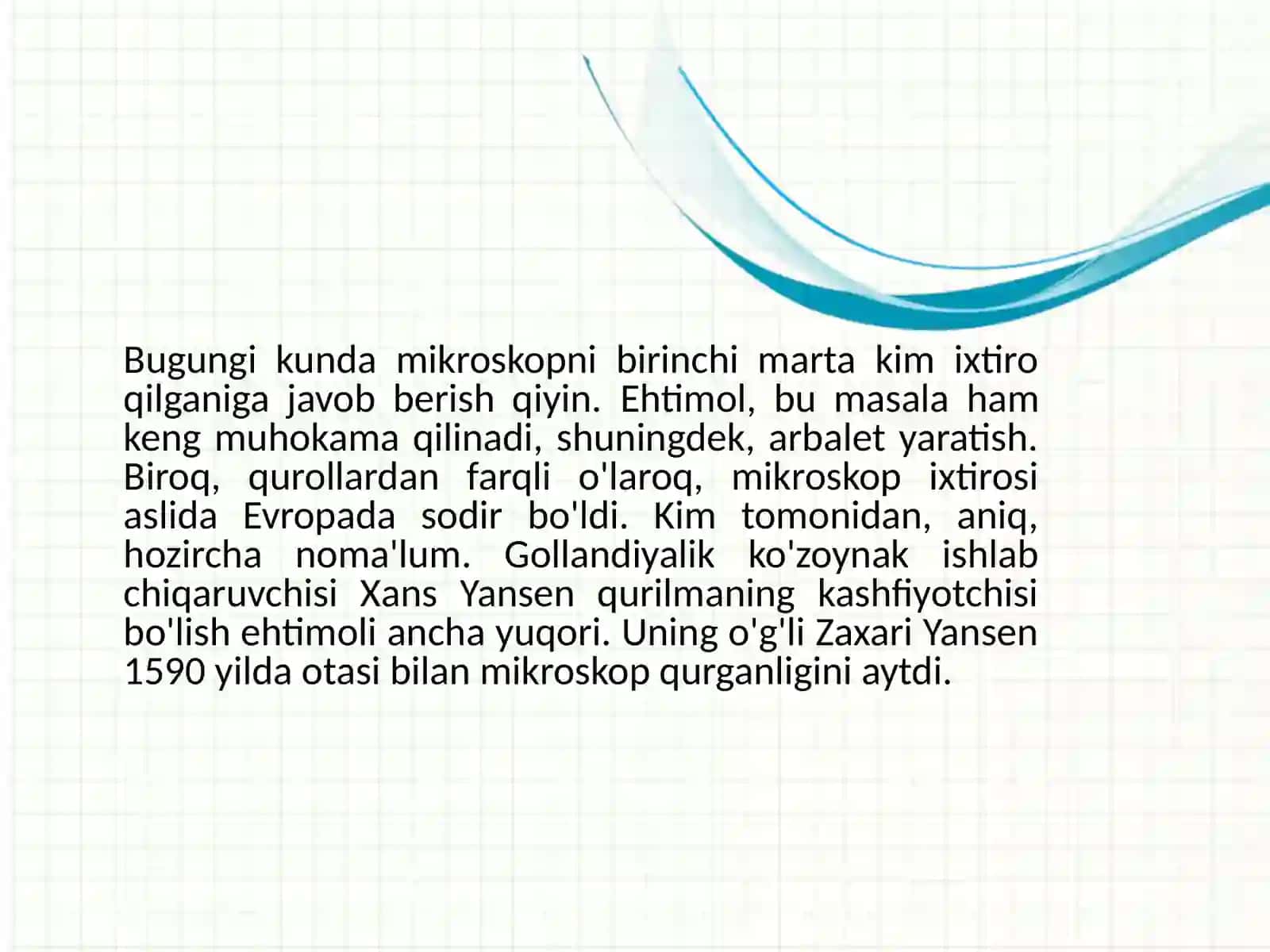 Mikroskop va Optika Tarixi 3