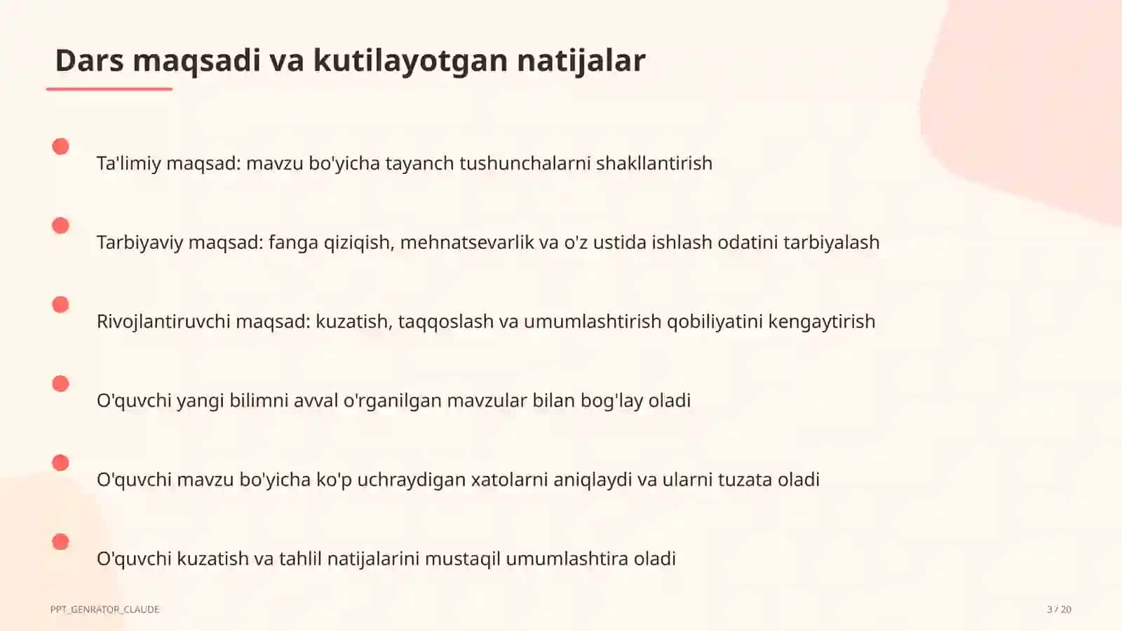 Koordinatalar metodi: to'g'ri chiziq va aylana tenglamalari (9-sinf) 3