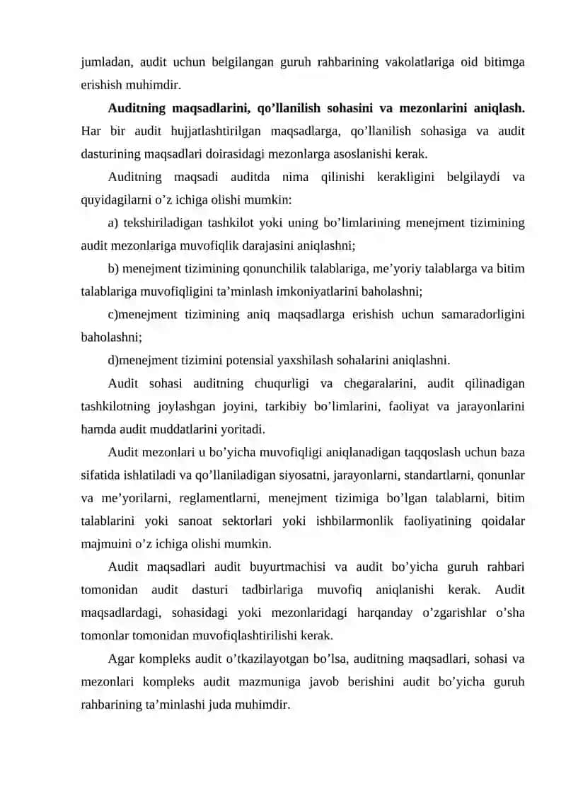 Audit va audit turlari 3