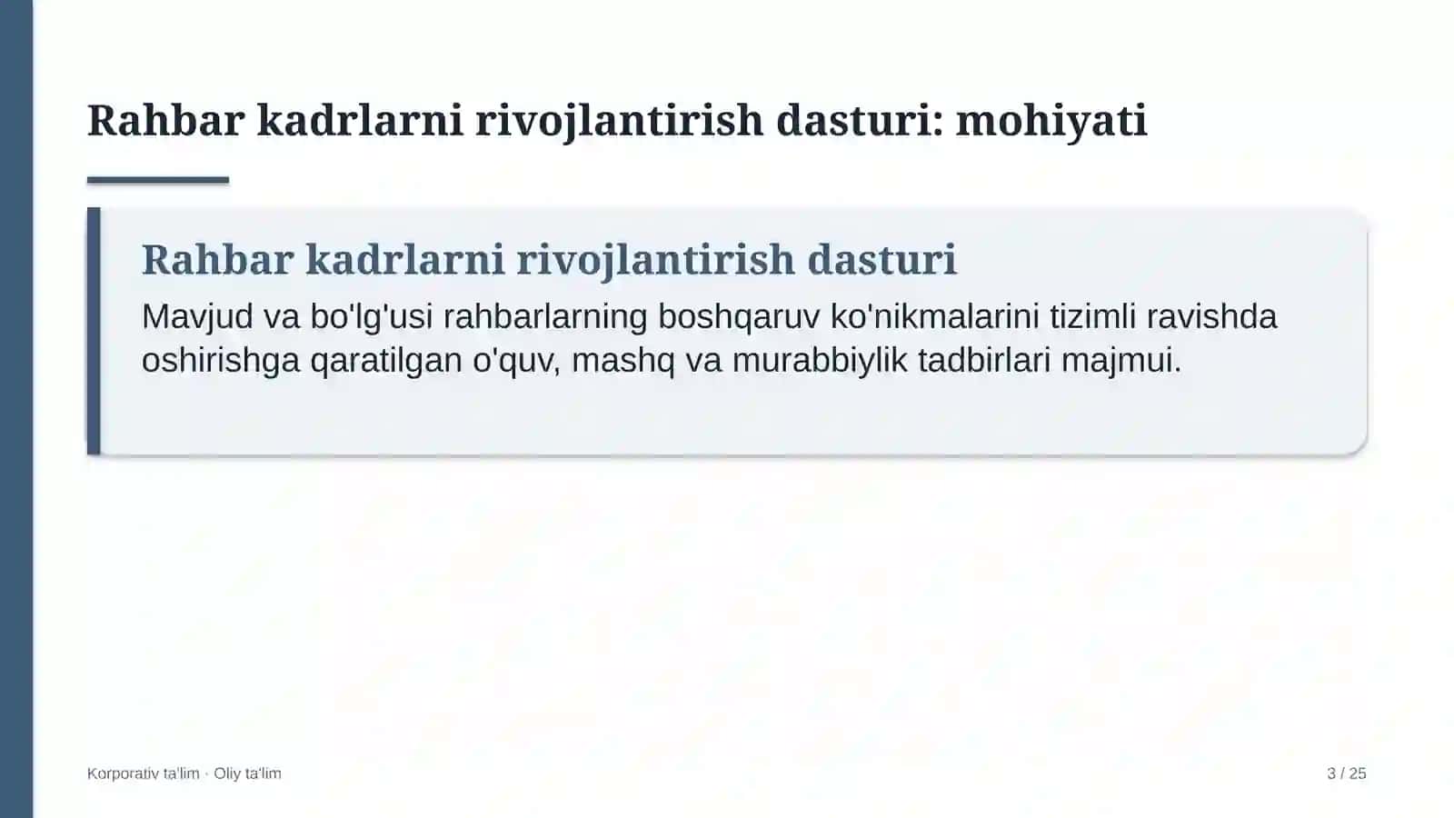 moyli ekinlar yetishtirishda rahbar kadrlarni rivojlantirish dasturi 8232 3