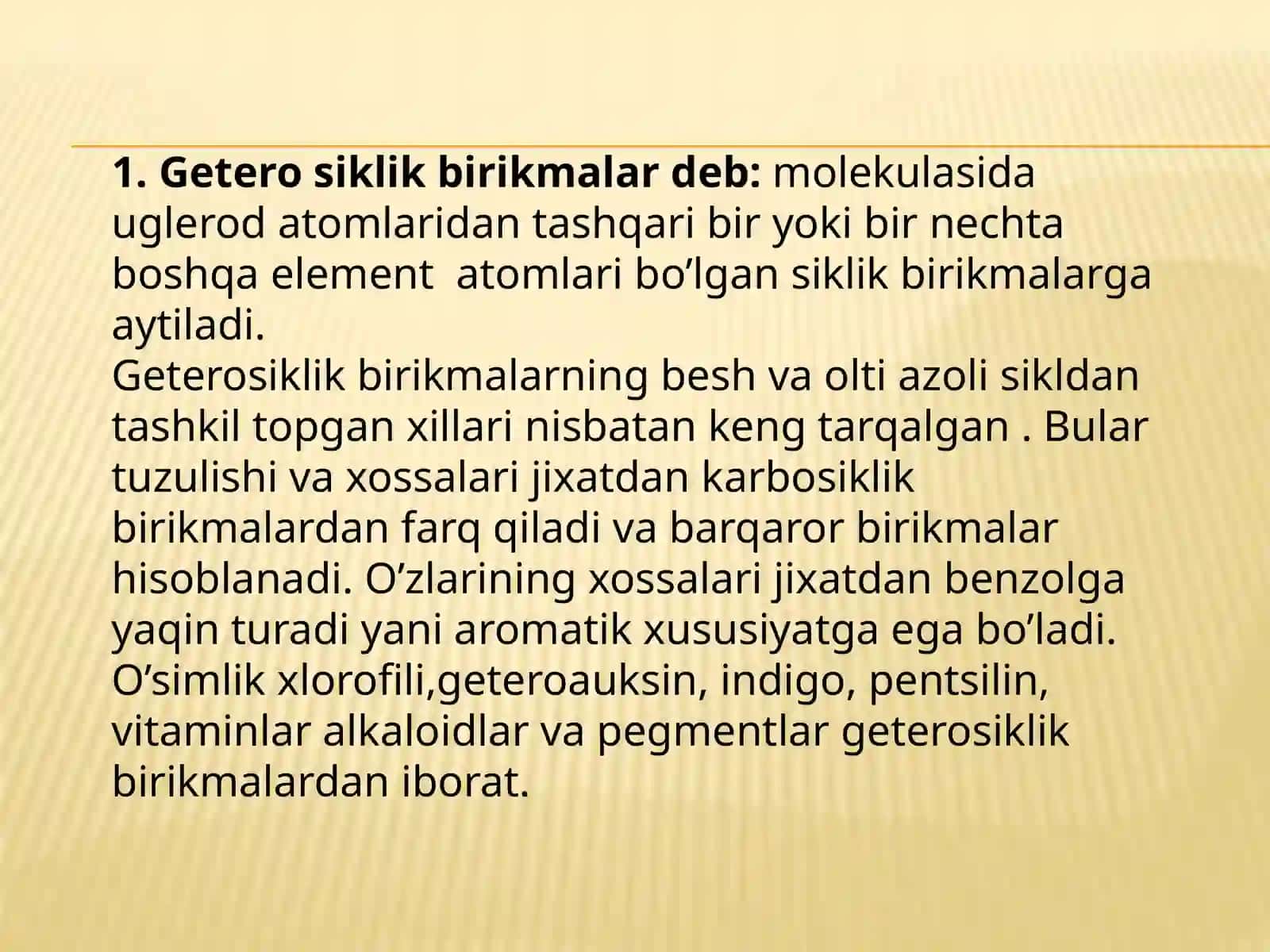 Geterosiklik birikmalar 3