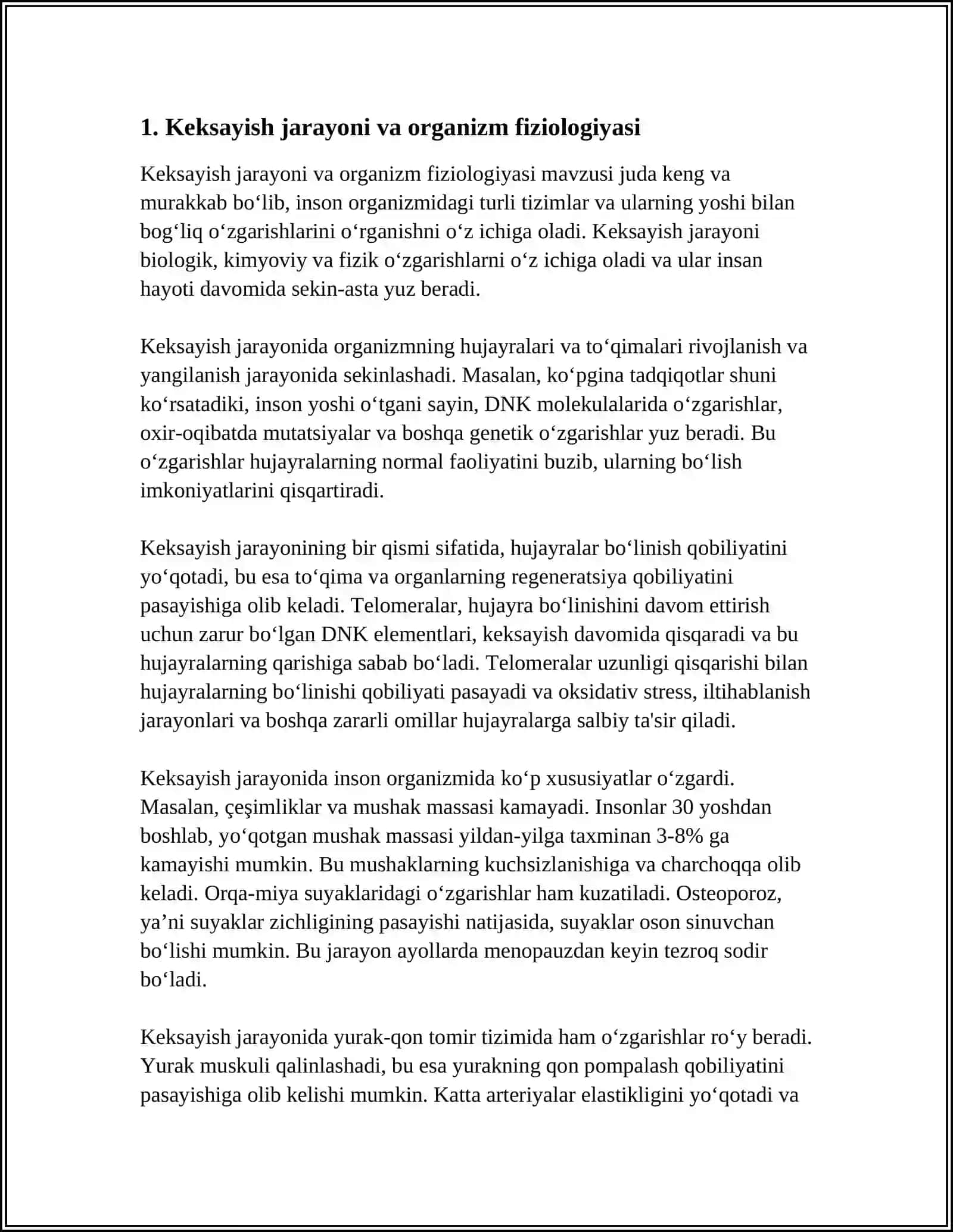 KEKSA BEMOR. KEKSA ORGANIZMNING FIZIOLOGIK XUSUSIYATLARI 3