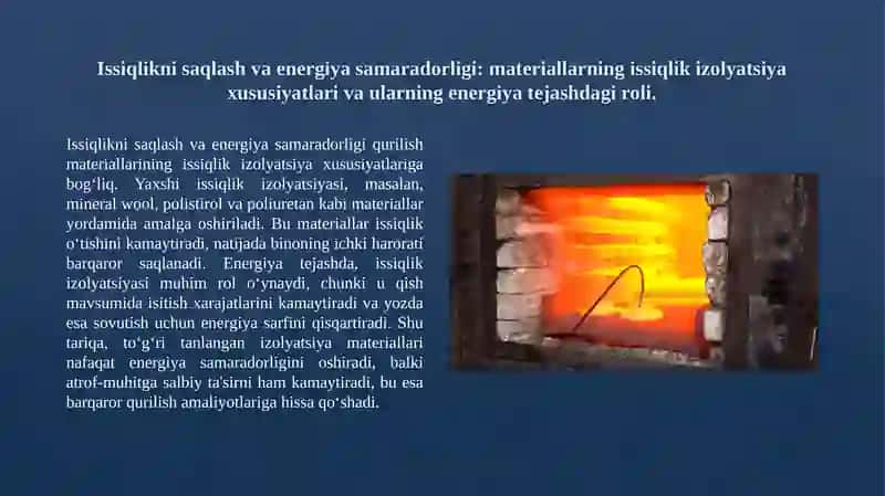 Issiqlik bilan ishlov beriladigan qurilish materiallari 3