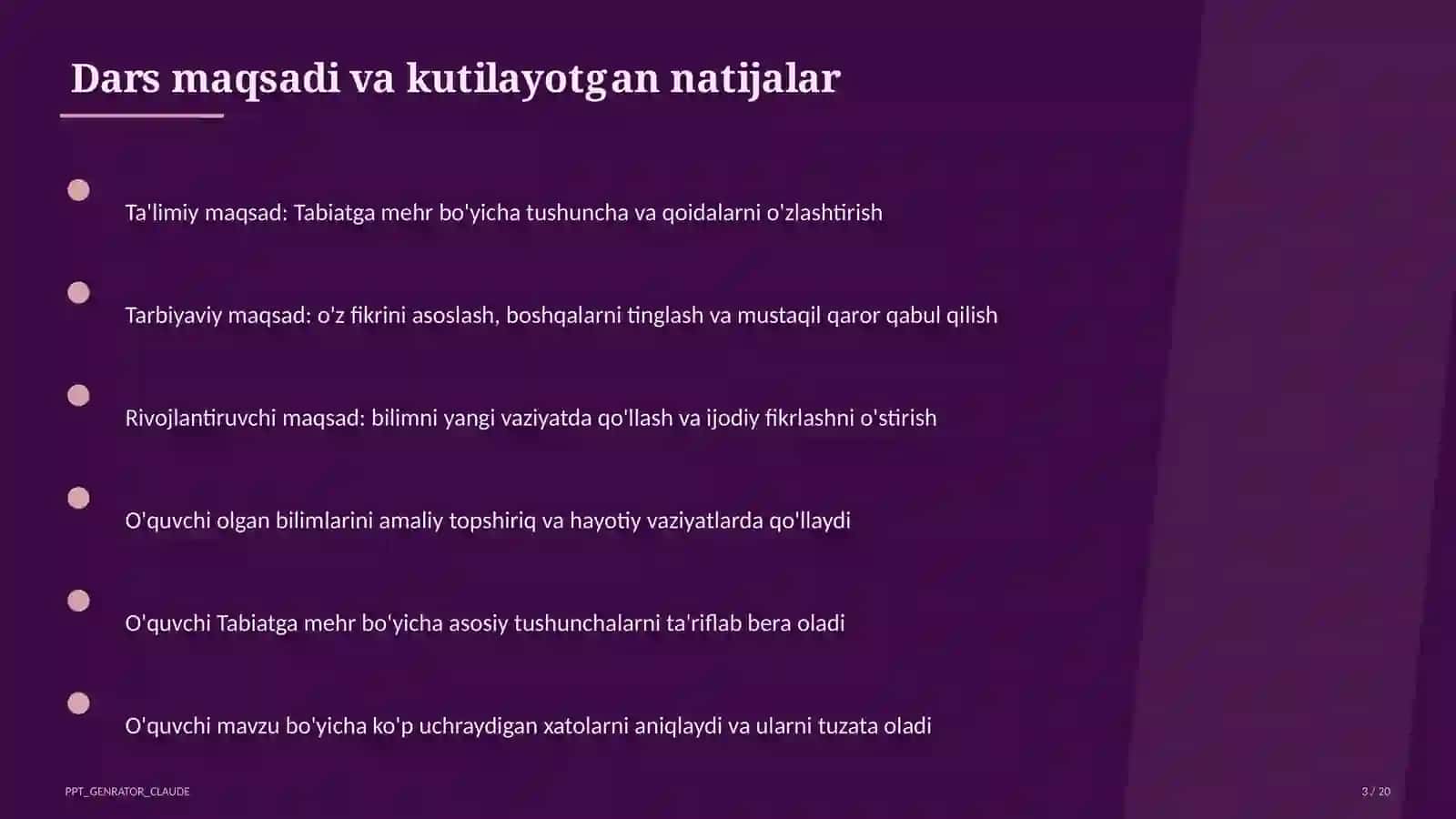 Tabiatga mehr (3-sinf) 3