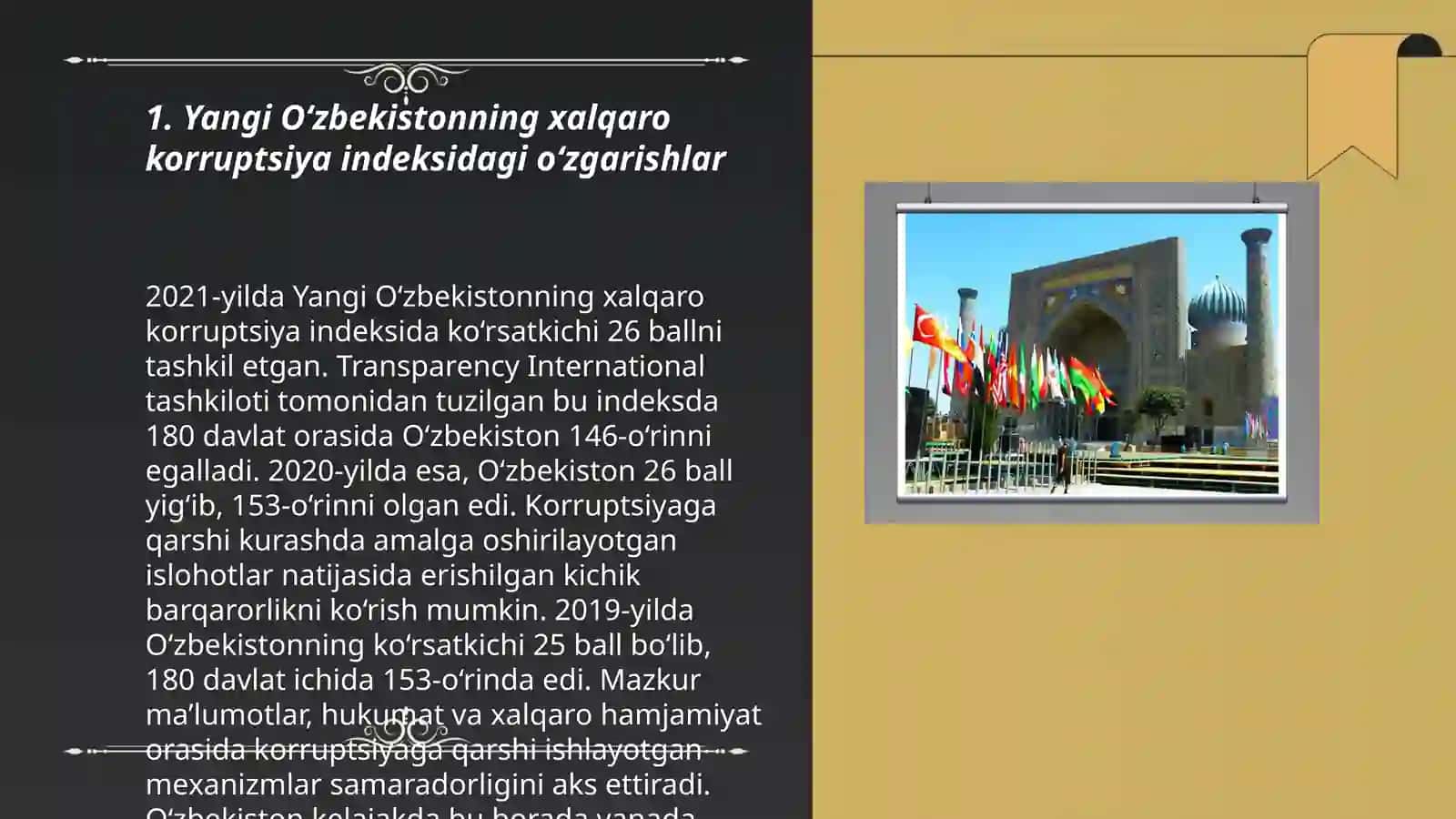 Yangi O‘zbekiston ijtimoiy siyosiy va iqtisodiy va madaniy hayotida ro'y berayotgan o'zgarishlarning xalqaro reyting va indekslarda aks etishi 3
