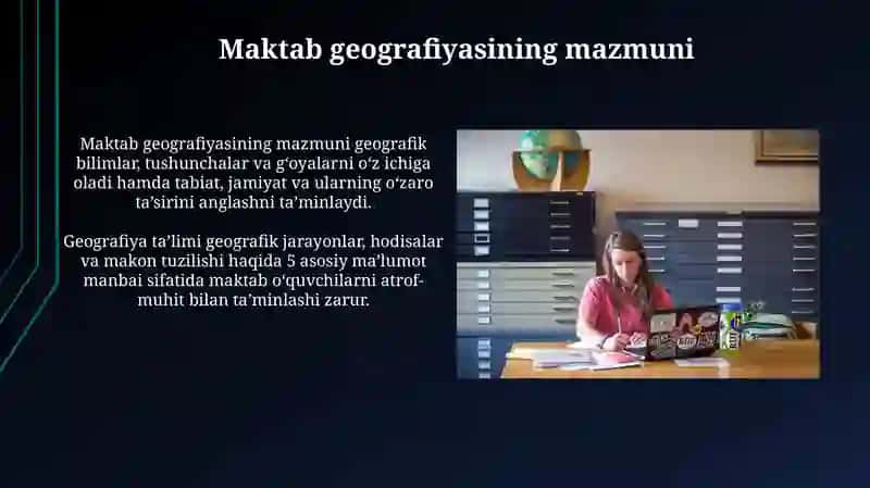 Maktab geografiyasining mazmuni va tarkibi 3