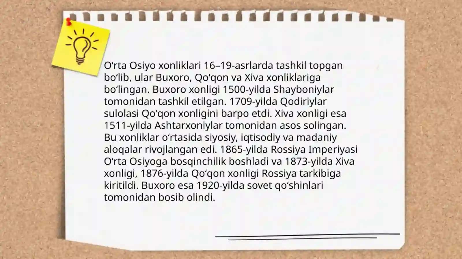 Oʻrta Osiyo xonliklari tarixi 3