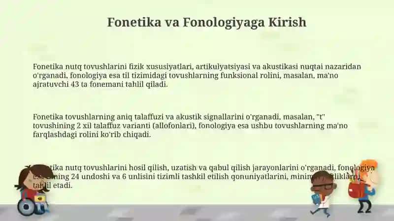 Fonetika va Fonologiyaga Kirish 3