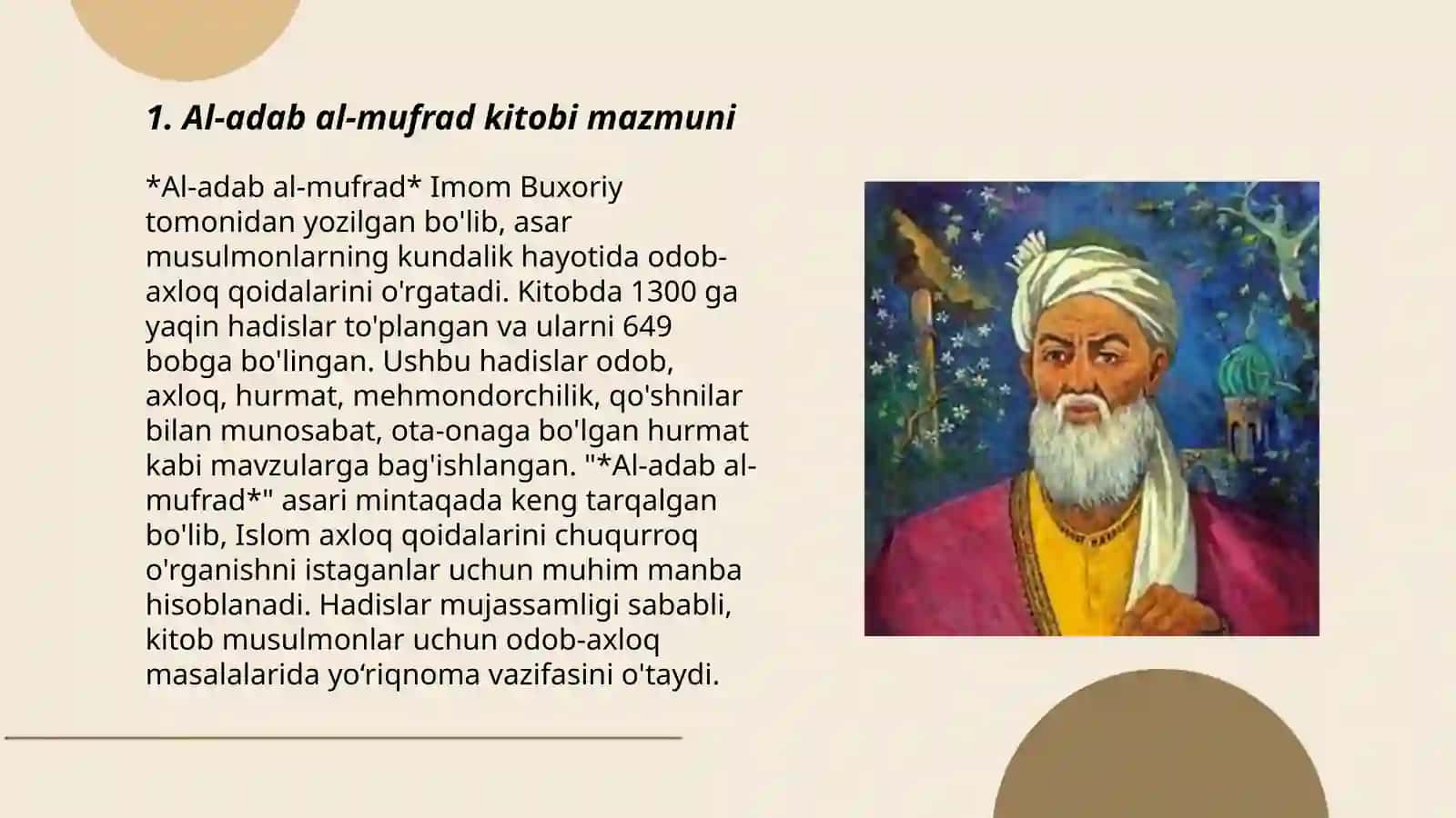 Al-adab al-mufrad kitobi 3