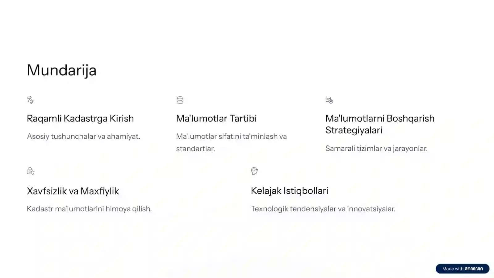 Kadastr (faoliyat turlari bo'yicha) bakalavriat ta'lim yo'nalishi 3