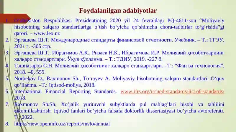 PUL MABLAG”LARI HARAKATI to'g'risidagi HISOBOT 3