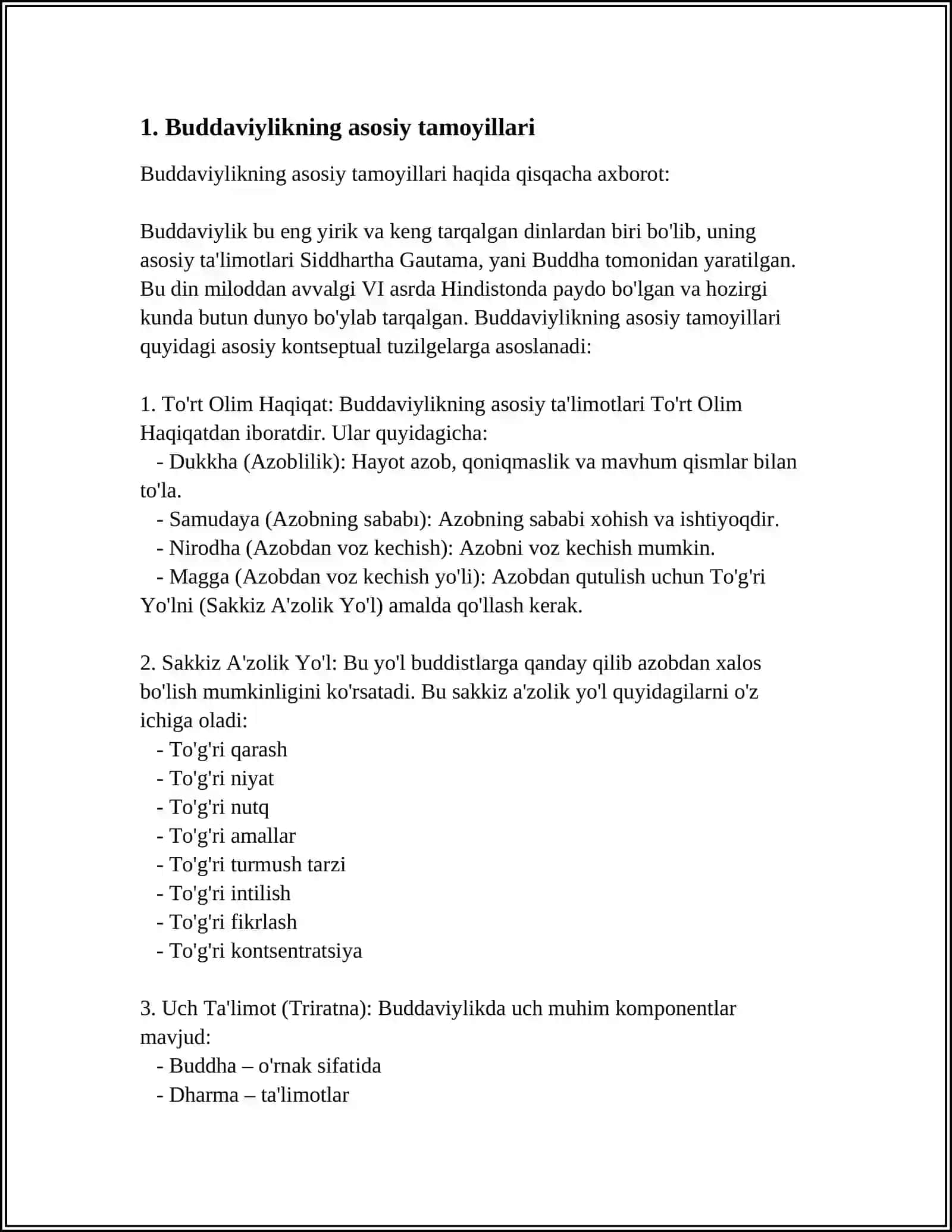 BUDDAVIYLIK TALIMOTI 3