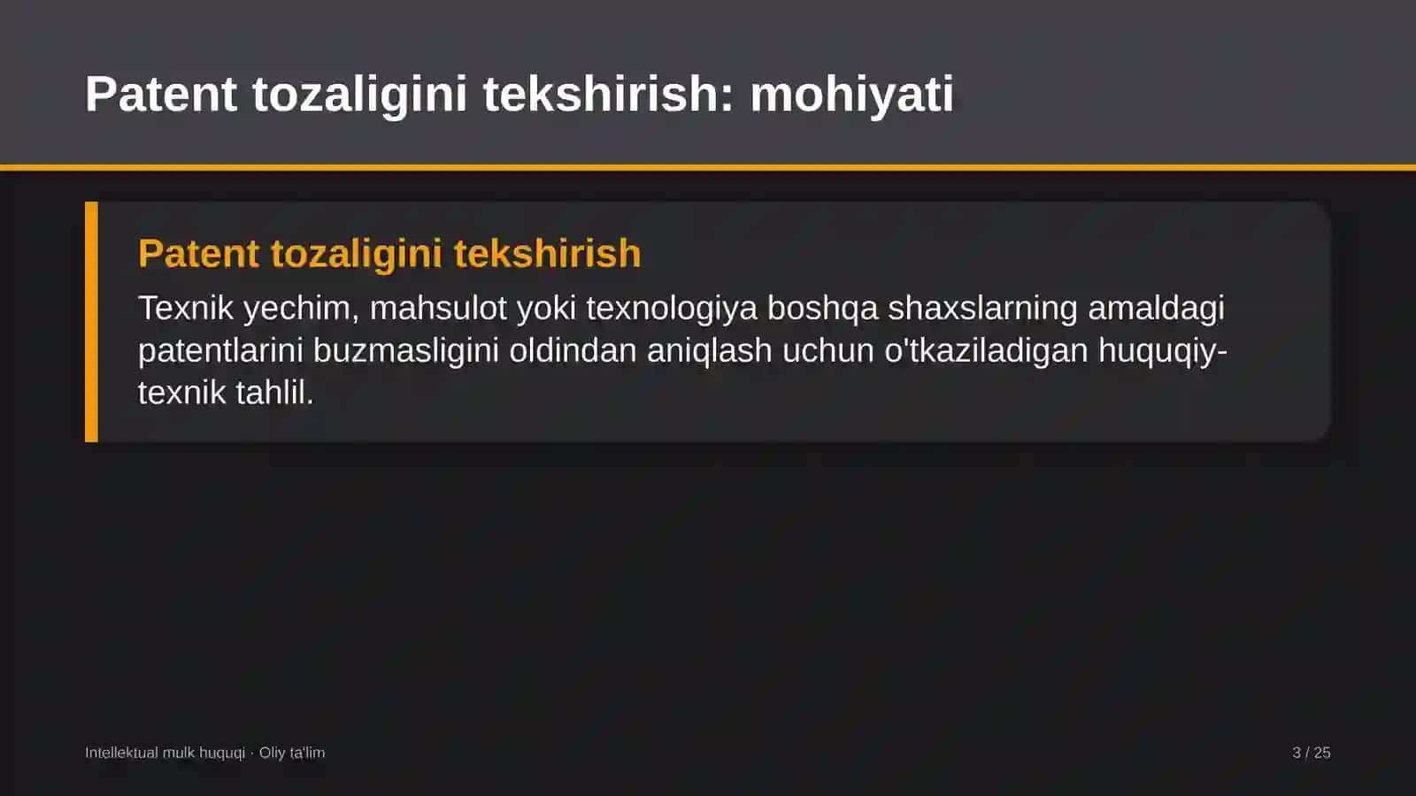 qurilish nazorati inspeksiyalarida patent tozaligini tekshirish 5583 3