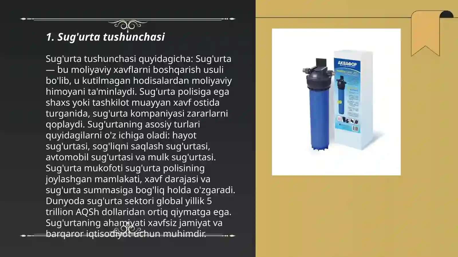 Sug'urta tushunchasi 3