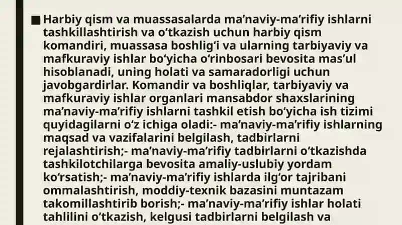 O‘zbekiston Respublikasi Qurolli Kuchlar tizimi 3