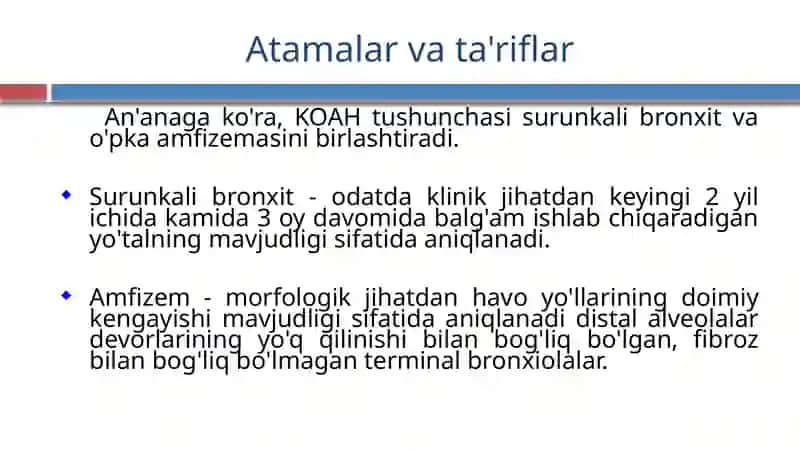 Surunkali obstruktiv o'pka kasalligi 3