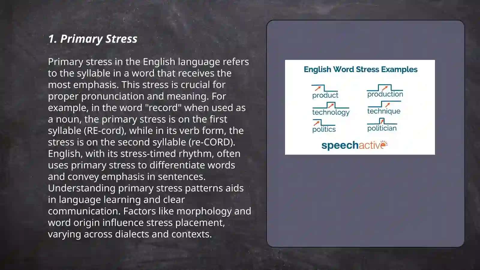 Primary Stress 3