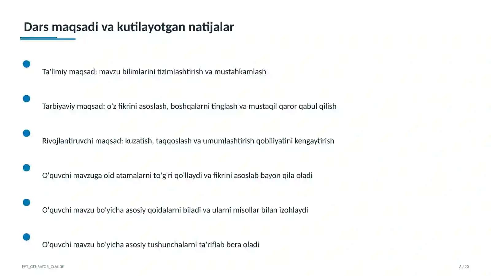 Word dasturida jadval va rasmlar (6-sinf) 3