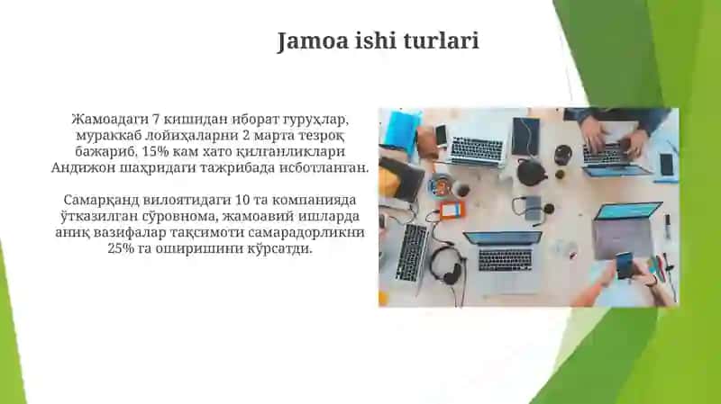 Jamoada ishlash 3