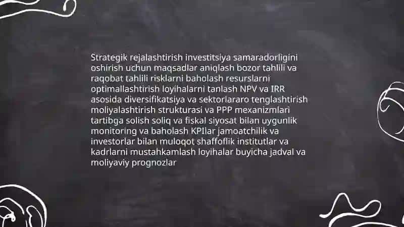 Investitsiya samaradorligini oshirish 3