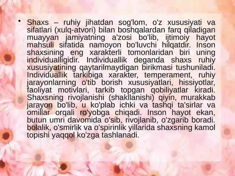 BOLA RIVOJLANISHIDA MUHITNING TA'SIRI 3