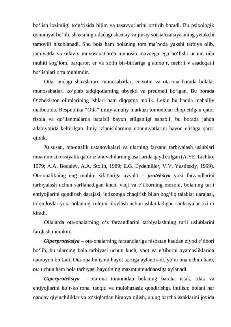 Ota onalik ustanovkalarining ko‘rinishlari 3