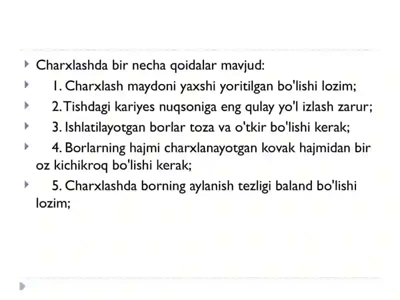 Blek bo’yicha 1 sinfli karioz kovaklarni restavratsiya qilish 3