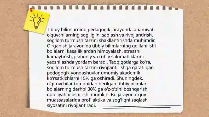 Nima uchun pedagogika oliy oʻquv yurtlaridakadal bolalar bilan ishlaydigan oʻqituvchilarga tibbiyot fanlarini oʻqitilishi kerak 3
