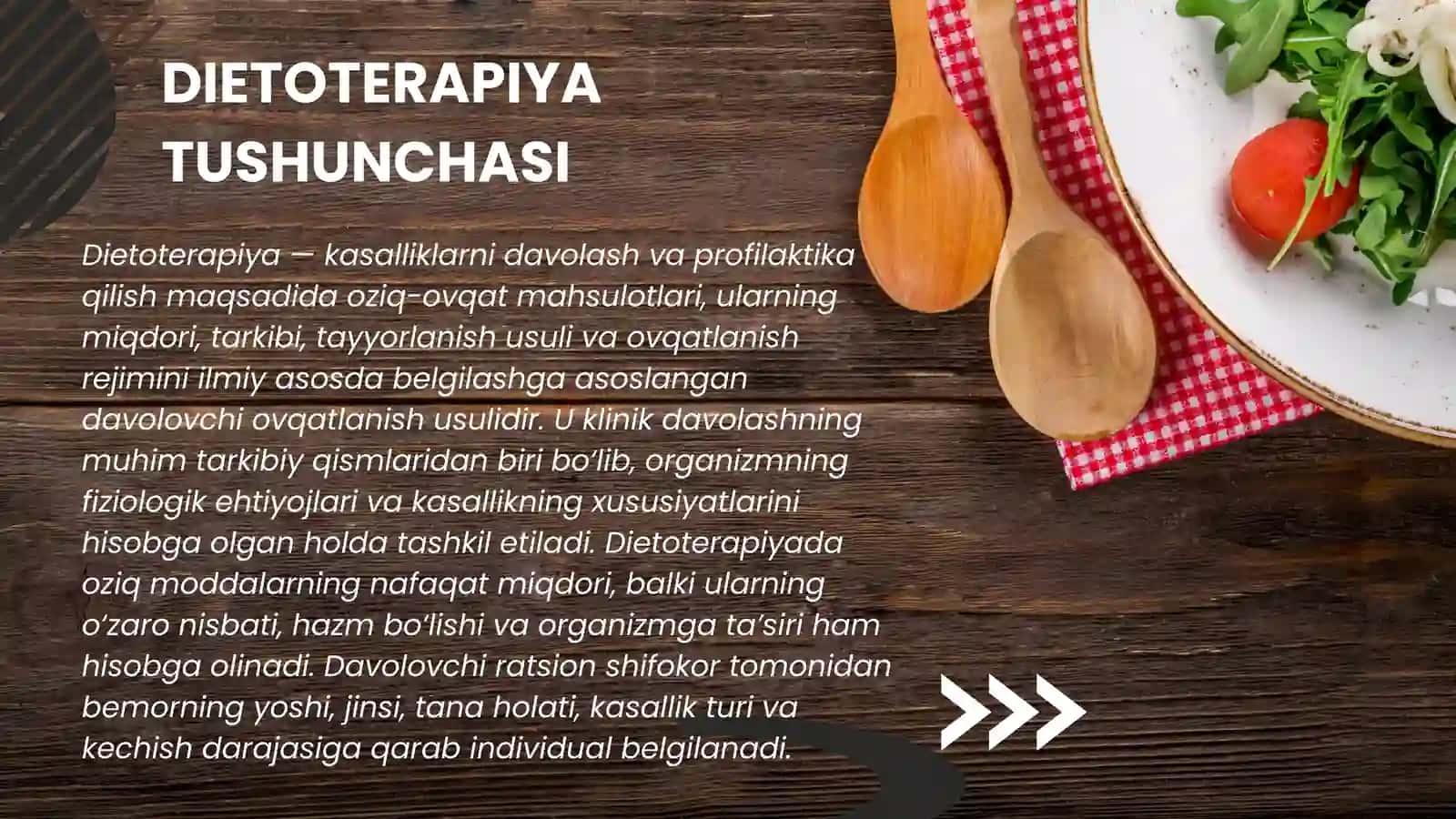 PARHEZ YO‘LI BILAN DAVOLASH — DIETOTERAPIYA 3