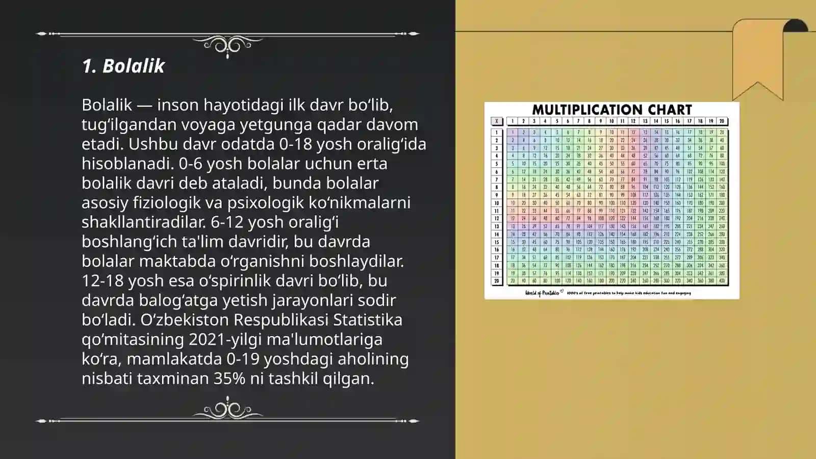 Shaxs taraqqiyotini davrlarga boʻlish 3