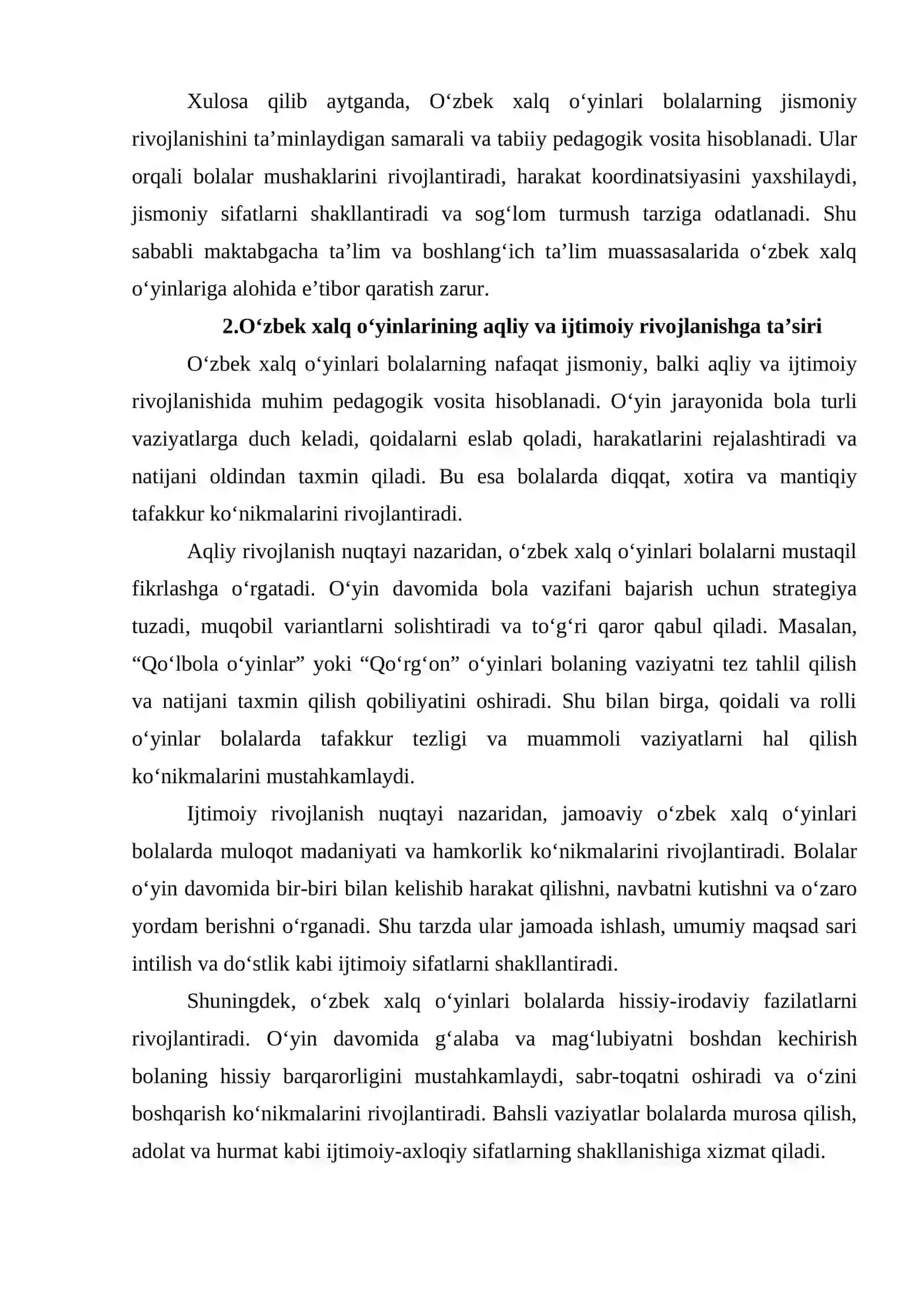 O‘zbek xalq o‘yinlari 3
