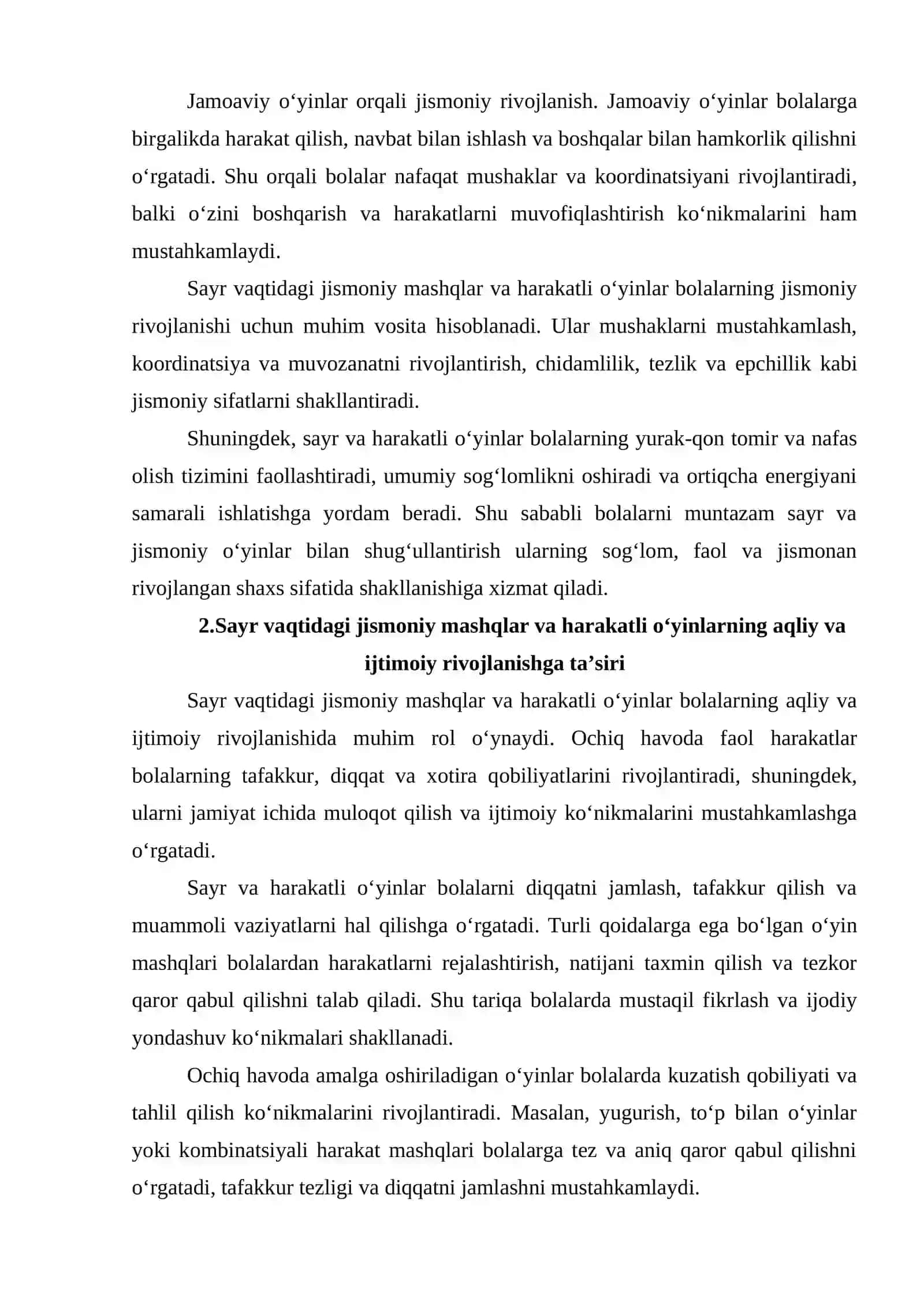 Sayr vaqtidagi jismoniy mashqlar va harakatli o‘yinlar 3