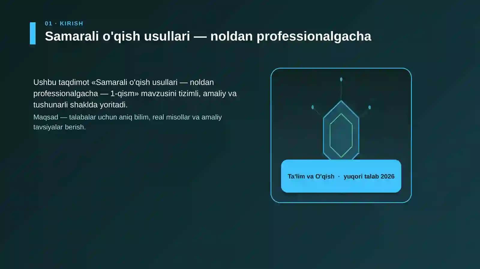 Samarali o'qish usullari — noldan professionalgacha — 1-qism 3