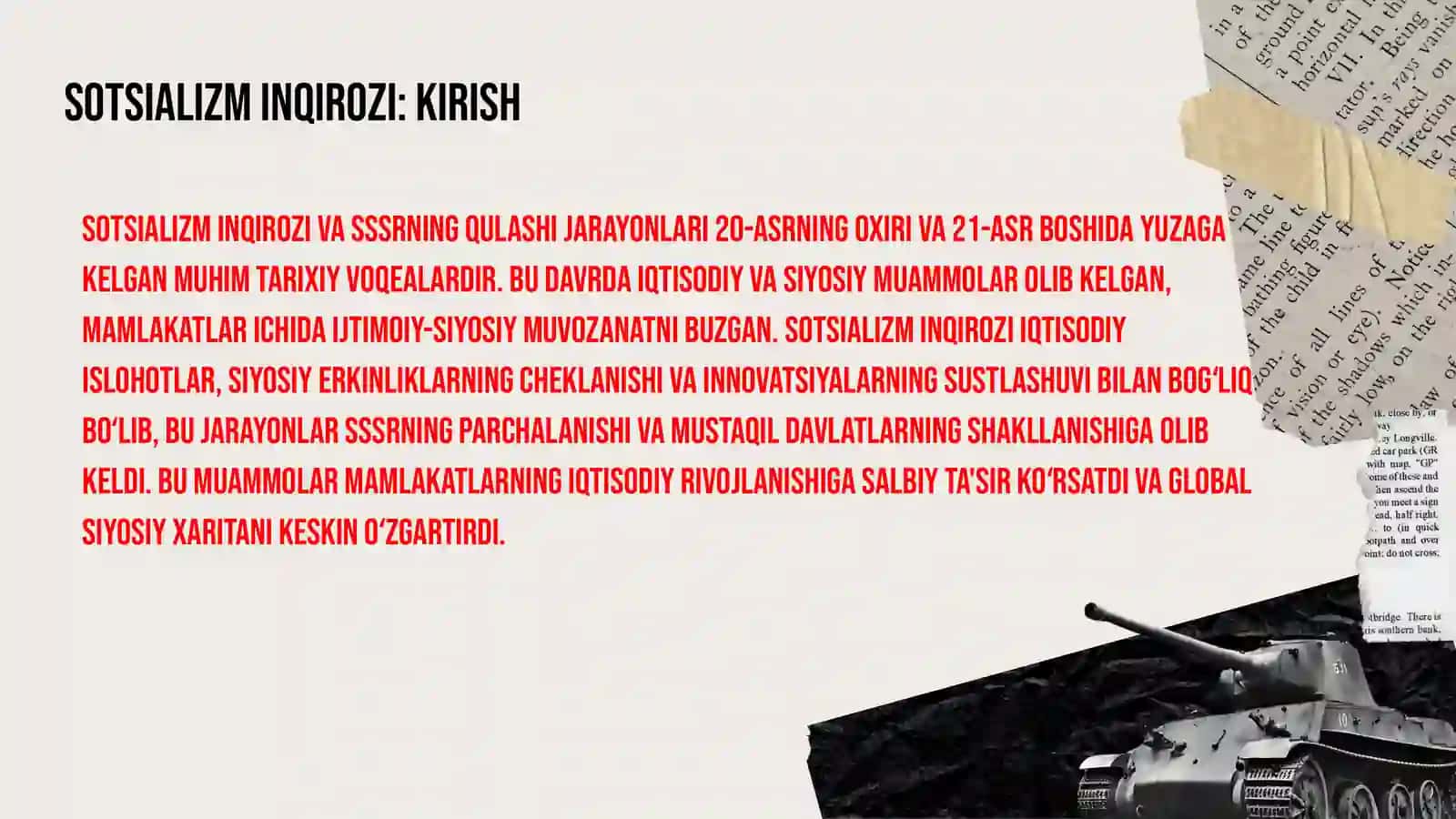 Sotsializm inqirozi va SSSRning qulashi 3