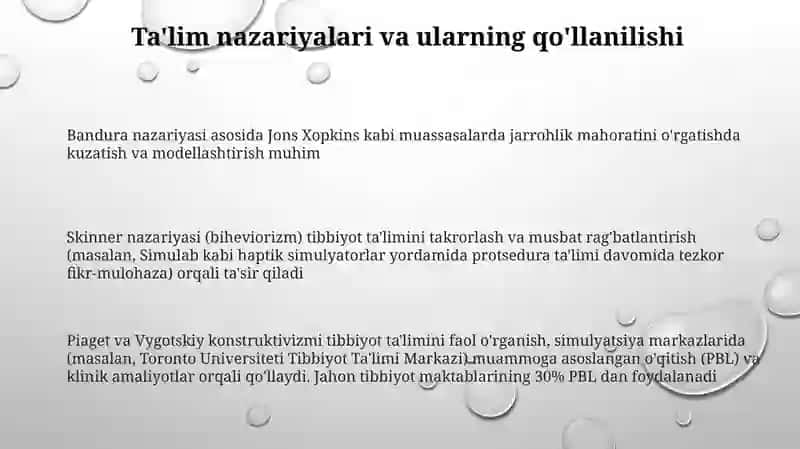 Tibbiyotda Pedagogik Bilimlarni Ta'riflash 3