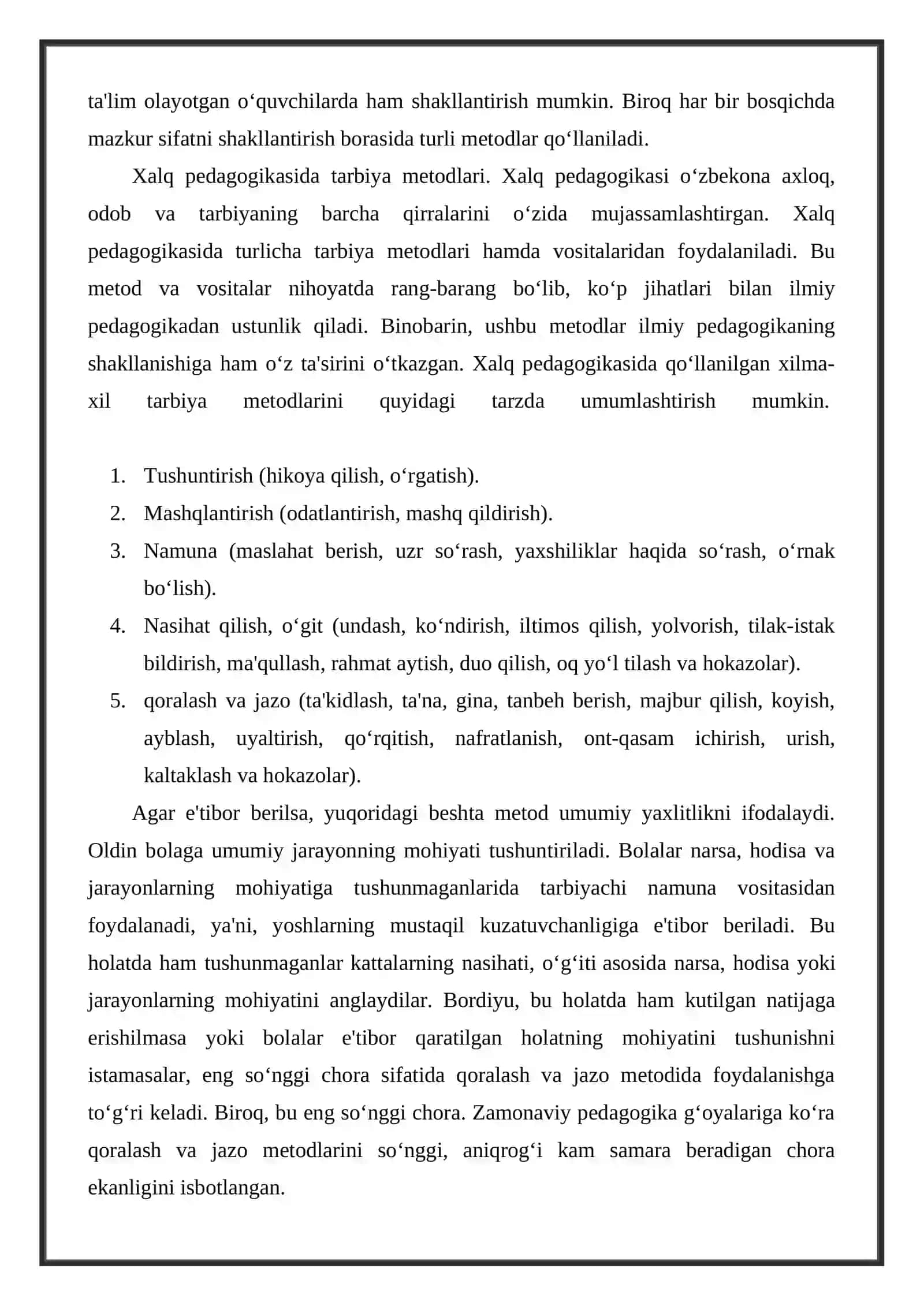 Tarbiya metodlari 3