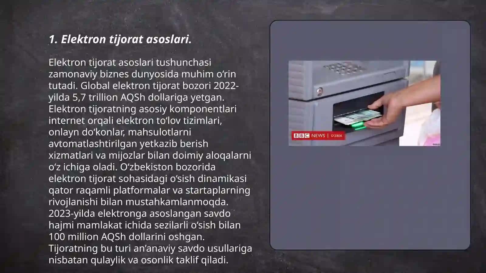 Elektron tijoratda naqd raqamli pullar 3