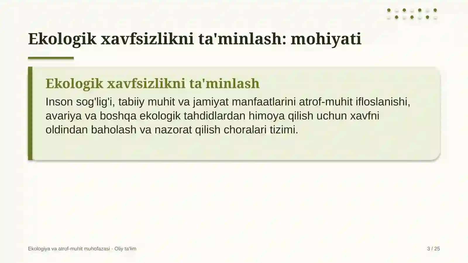 veterinariya xizmatida ekologik xavfsizlikni ta'minlash 6225 3